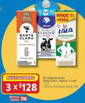 Alpura - Variedad De Leche Santa Clara,  O Lala