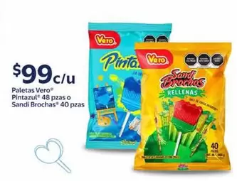 Vero -  Pintazul 48 Pzas O Sandi Brochas 40 Pzas
