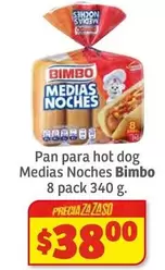 Pan Para Hot Dog Medias Noches