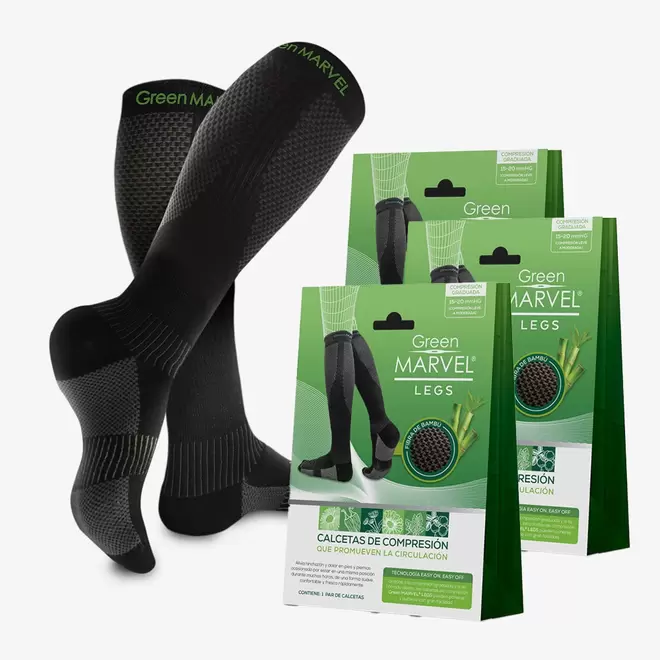 Green Marvel Legs 3 Pares